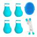 GNCLOUD Cat Claw Covers 4pcs Cat Foot Cove Anti Scratch Cat Boots Shoes Pet Bathing Footmuff Suitable for Cat Bathing and Examination and Treatment