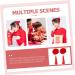 minkissy 9 Pairs Tassel Hair Ball Hair Clip Girl Hair Accessories Hair Barrettes for Thick Hair Chinese New Year Hair Barrettes Red Long Tassels Flower Head Artificial Fur Girl Child - Buy Online on GoSupps.com