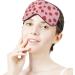 Strawberry Pattern Sleep Mask for Women | Adjustable Eye Shade with Elastic Strap - Perfect for Travel & Sleep - Buy Online on GoSupps.com