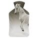 White Horse Hot Water Bottle With Cover Plush Bed Bottle Hand Warmer For Adults And Children 26.5X15.3cm
