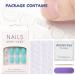 GORS Summer Light Blue Press on Nails - Medium Square 24Pcs/Set - Buy Online on GoSupps.com