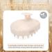FREATECCH CHARD Massage Brush Silicone Shampoo Brush for Hair Washing Head Massage & Dandruff Removal Beige Wheat Straw Handle for Hair Growth - Buy Online on GoSupps.com