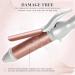 34mm Ceramic Curling Wand for Short to Long Hairstyles - Lily England Rose Gold Curling Tongs - Adjustable Temperature - 2M Swivel Cord - Buy Online on GoSupps.com