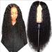 Tianbi 61 cm Curled Wig - Long Loose Lace Closure Brazilian Curly Front Wig for Black Women | Heat-Resistant Virgin Hair - Buy Online on GoSupps.com