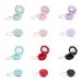 SUPERFINDINGS 12PCS 6 Colors Rose Flower Portable Plastic Empty Lipstick Container Palette Eyeshadow Makeup Empty Pan for Girls Women with Mirror Ball Chain Tag Chain  1.39 x 1.33 x 0.59 Inches