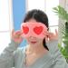 Night Eyeshade 2pcs - Cute Sleep Mask & Heart-Shaped Ice Bag for Comfortable Sleep | Funny Eye Masks for Girls - Buy Online on GoSupps.com