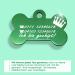 Personalized Bone-Shaped Dog & Cat Collars - Ibera Gifts | Custom Engraved Name & Crown Design for Small to Medium Pets - Green - Buy Online on GoSupps.com