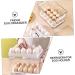 COLLBATH Kitchen Egg Holder 1pc Egg Storage Box Fridge Plastic Egg Cartons Refrigerator Egg Holder Double Layer Tray re-usable - Buy Online on GoSupps.com