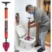 Toilet Unclog High Pressure Toilet Unblock Shot Sealing Pipelines Pipe Strong P1O1 Dredging Toile Plug Resilience Plunger (pink) - Buy Online on GoSupps.com