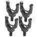 Tbest rod pads for carp fishing 4 pieces magnetic holder head fishing rod magnetic bracket head automatic adjustment fishing rod tail rest holder tool accessories black