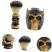 Minkissy Skull Beard Brush Set - Premium Brush with Bowl for Perfect Shaving & Grooming - Buy Online on GoSupps.com
