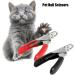 FDIT PET Nail Scissors for Dogs & Cats - Claw Clamps & Cutting Tool for Pet Grooming (Black) - Buy Online on GoSupps.com