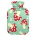 Hot water bottles with cover mushroom hot water bag for pain relief headaches hot water bag 2 liters