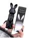 Jugaoge Everyday Hydrating Lip Balm for Women Girls Playful Rabbit Shape Lightweight Soft Feel Nourishing Natural Ingredients Long Lasting Moisture Black One Size One Size Black