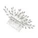 Didiseaon Hair Comb Hair Clips for Women Leaves Headpiece Wedding Headpiece for Bride Wedding Hairpin Rhinestone Headpiece Slide Combs Miss Rhinestones Pearl Rhinestone Hair