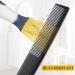 Premium Carbon Fiber Hair Comb Set - 4 Pieces for Styling & Teasing | Professional Fine & Wide Tooth Combs for Men & Women - Buy Online on GoSupps.com