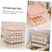 Mikikit Kitchen Egg Tray 3pcs Egg Storage Box Eggs Drawer Storage Bins Egg Storage Tray Egg Tray Storage Rack re-usable - Buy Online on GoSupps.com