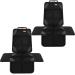 Bacgnyer Car Seat Protector Child Seat Protection Thickest Padded 600D Fabric Padding Waterproof Durable Non-Slip Back Suitable for Babies Toddlers Children (Shiny Black 2pcs) 2pcs Shiny Black