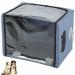 Zwinner Pet Atomization Nest Wear Resistant Oxford Cloth Collapsible Cat Dog Oxygen Tent Professional Dog Nebulizer Machine Hands Free Portable ICU Pet Oxygen Therapy Cage 24.0x15.7x18.1in