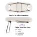 EBANKU Nail Arm Rest Hand Pillow Cushion with Bracket - White Leather Hand Rest for Nail Table - Washable Salon Arm Rest Tool - Buy Online on GoSupps.com