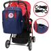 Kalidi Baby Diaper Backpack - Large Capacity Multifunctional Mama Bag with Stroller Hook - On-the-Go Baby Bag (Blue & Red) - Buy Online on GoSupps.com