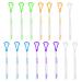 Toatelu 15 pieces of soft tongue cleaner: Tongue scraper tongue scraper tongue brush for bad breath and cleaning of the tongue - individually packaged - random color