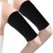 4 Pairs Slimming Arm Sleeves Arm Elastic Compression Arm Shapers Sport Fitness Arm Shapers for Women Girls Weight Loss (Black)