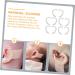 10 Pairs White Silicone Ear Correction Support Protruding Valgus Correctors - Discreet External Tape for Auricle - 4.4x3.6cm - Buy Online on GoSupps.com