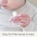 Soothipop Silicone Pacifier Teething Toys for Babies 0-6 Months & 12-18 Months - 2 Pack Baby Teether for Teething Relief (Blush & Berry) - Buy Online on GoSupps.com