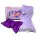 Microwavable Heat Pad & Eye Pillow - Gift Set - Lavender Scented Eye Pillow & Microwave Heating Pad Great Gifts for Women Mom to Be Gift- Aromatherapy Sleeping Eye Mask for Yoga Headache Pain Relief