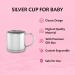 KRYSALIIS 925 Sterling Silver Classic Beaded Cup - Personalized Keepsake Gift in Premium Box - Buy Online on GoSupps.com