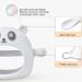 Silicone Hand Teether Toy - Wearable Wrist Teething Chew Toy for Babies (White) - Buy Online on GoSupps.com