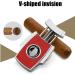 Cigar Cutter Accessories Cigar Portable V-Shaped Cigar Cigar Scissors Stainless Steel Carbon Fiber V-Shaped Blade Red - Buy Online on GoSupps.com
