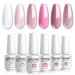 Vishine 6Pcs Soak Off LED UV Gel Nail Polish Varnish Nail Art Starter Kit Beauty Manicure Collection Set C001 6pcs C001