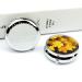 Travel Pill Box with Yellow Maple Leaves - 3 Compartment Portable Pill Organizer for Purse & Pocket - Buy Online on GoSupps.com