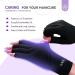 Saviland UV Nail Lamp + High-tech UV Gloves Set for Gel Nails | U V Protection Gloves for Nail Supplies | Protect Hands from Harmful U V Rays - Buy Online on GoSupps.com