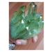 Light Green Crystal Titanium Bismuth Silicon Cluster Rainbows Natural Stones and Minerals
