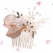 DOITOOL Bride Comb Rhinestone Comb Crystal Rhinestones Pearl Hair Pin Rhinestone Hair Comb Crystal Headpiece Comb for Bridal Pearl Hair Comb Bride Headpieces for Wedding - Buy Online on GoSupps.com