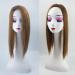 Natural Mixture Snythetic Topper for Women Hair Lossing Right Part Silk Straight Clip in Hairpiece (27# Dark Blonde) - Buy Online on GoSupps.com