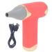 Alomejor Mini Fan Portable Hair Dryer for Pets 4 Levels Wind 1100mAh Battery Bladeless Design for Cats Dogs and Other Pets (Red)