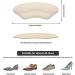 Heel Grips Liner Cushions Inserts - Prevent Heel Slip and Blister - 4 Pairs for Improved Shoe Fit and Comfort - Pale Apricot+Black - Buy Online on GoSupps.com