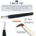 Lash Tools Fiber Tip Eyelash Tweezers Set - Pro Tweezers for Volume & Classic False Lashes - Stainless Steel Straight and Curved Tips - 4 Pieces Black - Buy Online on GoSupps.com