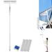Double-Sided Spray Window Cleaner New Double-Sided Spray Expansion Window Cleaner Glass Wiper Spray Cleaner Dual Side Mist Detachable Assembly Glass Cleaning Mop (3 wipes One Size) 3 Wipes One Size