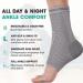 Modvel Foot & Ankle Brace Socks - Compression Sleeve for Sprained Ankle Support | Tendonitis & Arthritis Relief for Men & Women - Light Grey Small - Buy Online on GoSupps.com
