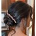 Jeairts Black Crystal Hair Side Comb - Silver Bridal Headpiece with Rose Quartz Accent - Hair Accessories for Women and Girls - Buy Online on GoSupps.com