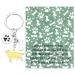 Ensianth Dog Keychain Gifts for Dog Lovers Puppy Keychain Dog Paw Print Keychain Gifts for Dog Owners Mom Dad Puppy Dog Keyring Golden Retriever