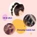 Elastic Hair Bands Set - 1000 Clear + 1000 Coloured Mini Rubber Bands for Kids, Girls, Children - Perfect for Braids, Wedding Hairstyles, Dreadlocks - Buy Online on GoSupps.com