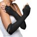 Copper Compression Long Arthritis Gloves - Copper Infused Extra Long Fit Glove for Women & Men. Best for Carpal Tunnel, Computer Typing, RSI, Support Hands, Wrist and Arms - 1 PAIR Medium