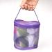 2pc Mesh Knitting Yarn Storage Bag Set - Purple Organizer for Round Yarn Balls | Ideal for Knitting Enthusiasts - Buy Online on GoSupps.com