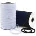 200 Yards 1/4 Inch Braided Elastic Band - White Stretch Cord for Sewing, DIY Masks | High Elasticity Knit Elastic - Buy Online on GoSupps.com
